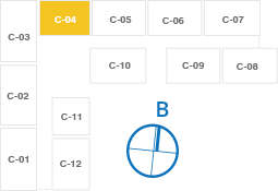 Căn hộ C-04: 2PN - 41.6 m²