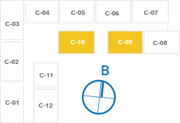 Căn hộ C-04: 2PN - 41.6 m²